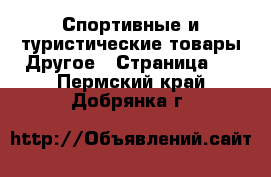 Спортивные и туристические товары Другое - Страница 2 . Пермский край,Добрянка г.